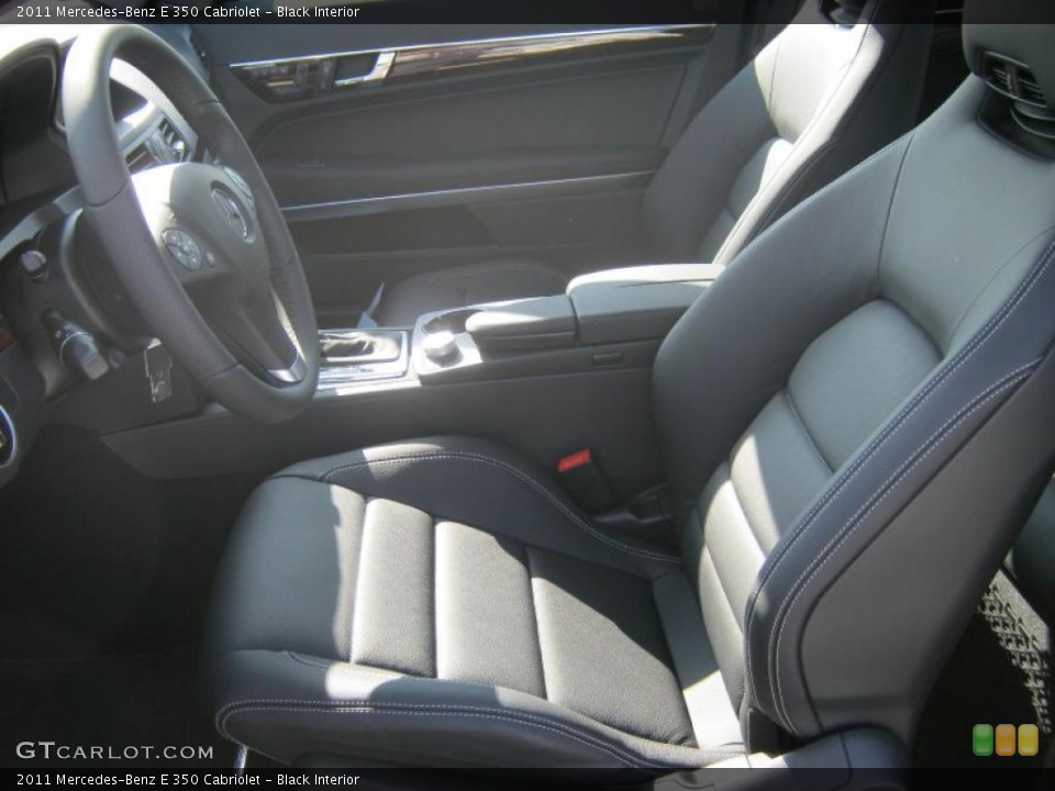 Black Interior Photo for the 2011 Mercedes-Benz E 350 Cabriolet #40081523