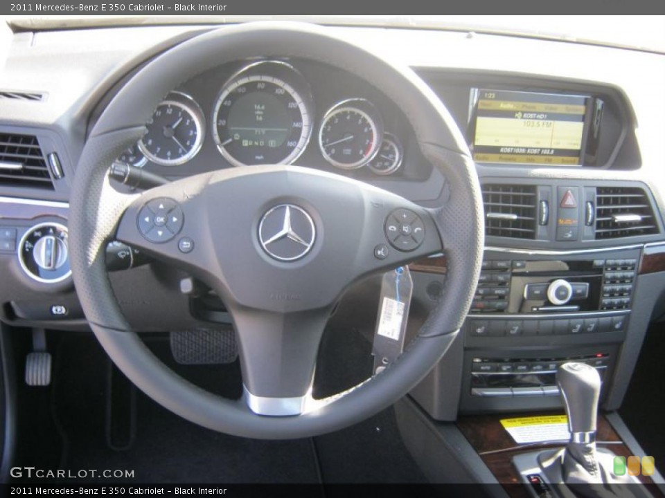 Black Interior Dashboard for the 2011 Mercedes-Benz E 350 Cabriolet #40081539