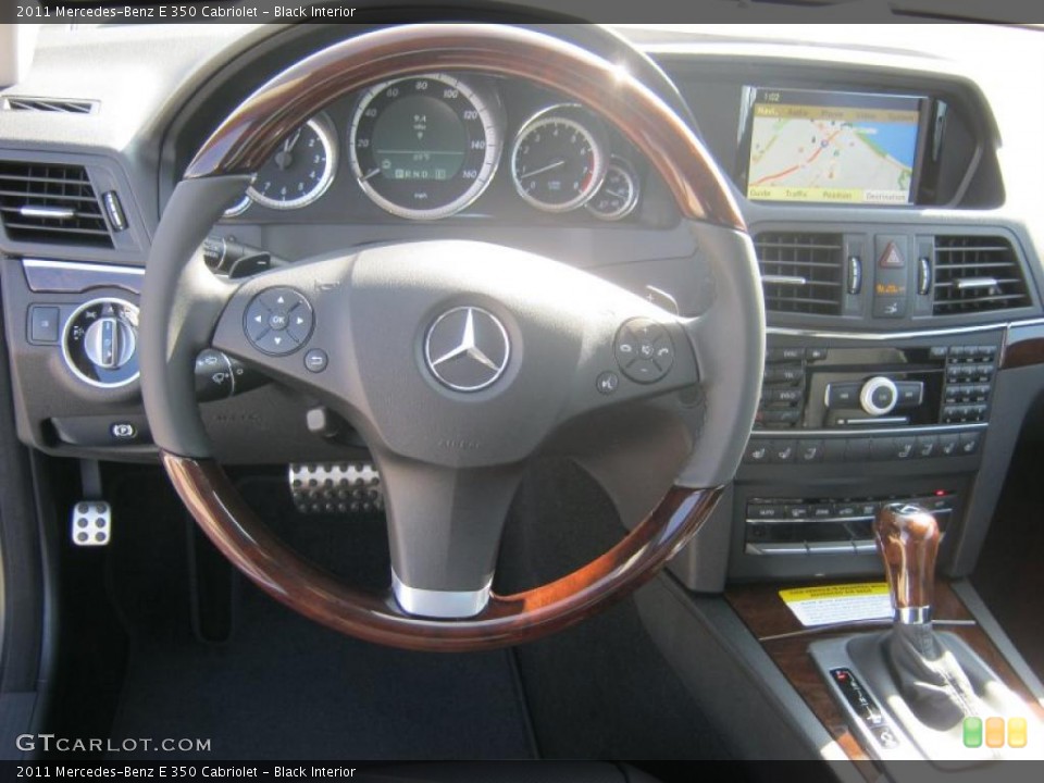 Black Interior Steering Wheel for the 2011 Mercedes-Benz E 350 Cabriolet #40081727