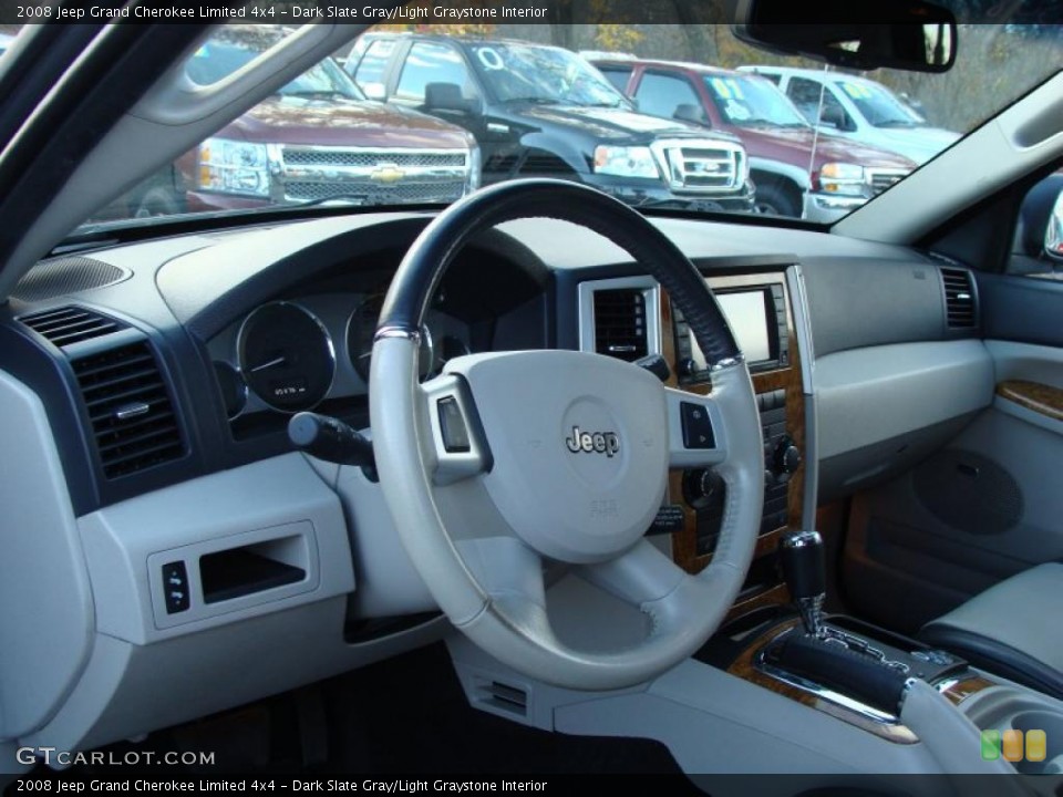 Dark Slate Gray/Light Graystone Interior Dashboard for the 2008 Jeep Grand Cherokee Limited 4x4 #40082019