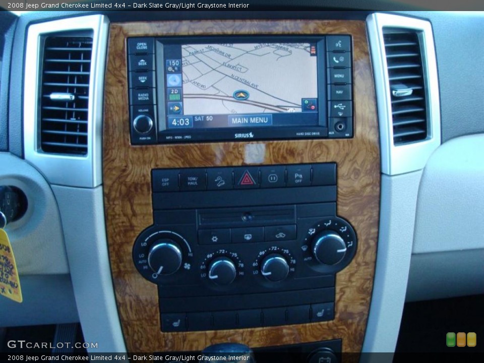 Dark Slate Gray/Light Graystone Interior Navigation for the 2008 Jeep Grand Cherokee Limited 4x4 #40082031