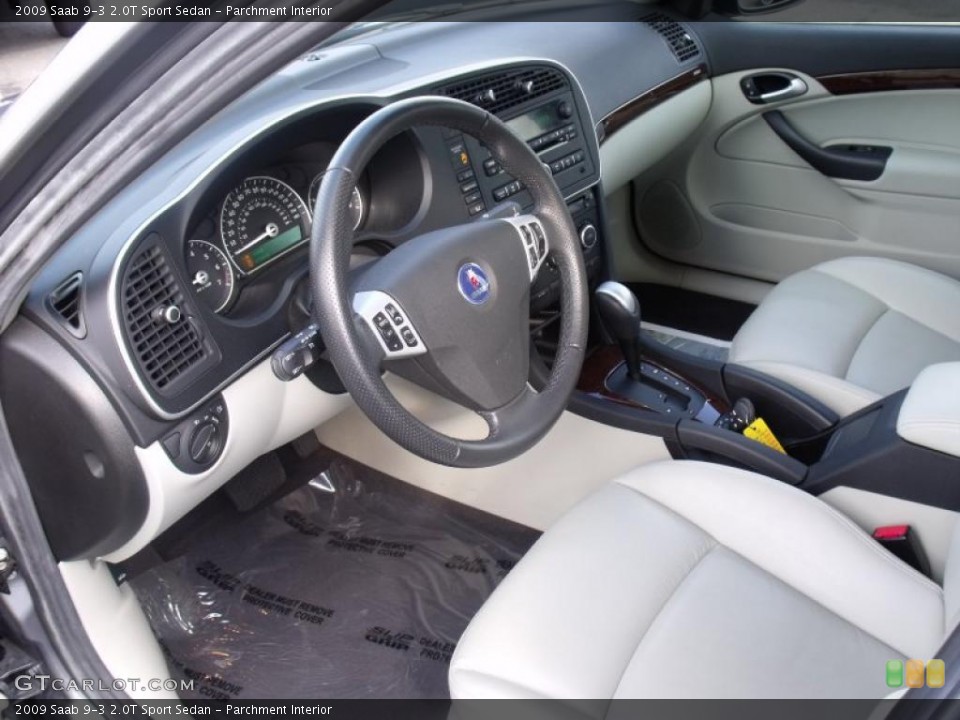 Parchment Interior Prime Interior for the 2009 Saab 9-3 2.0T Sport Sedan #40082203