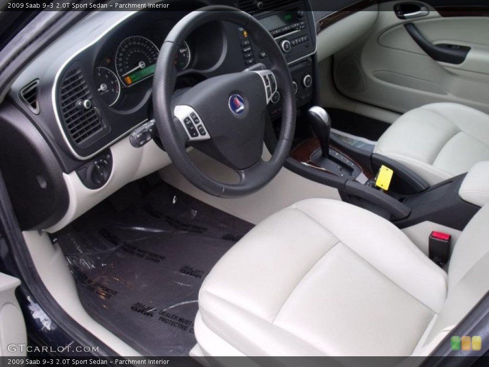 Parchment Interior Prime Interior for the 2009 Saab 9-3 2.0T Sport Sedan #40082509