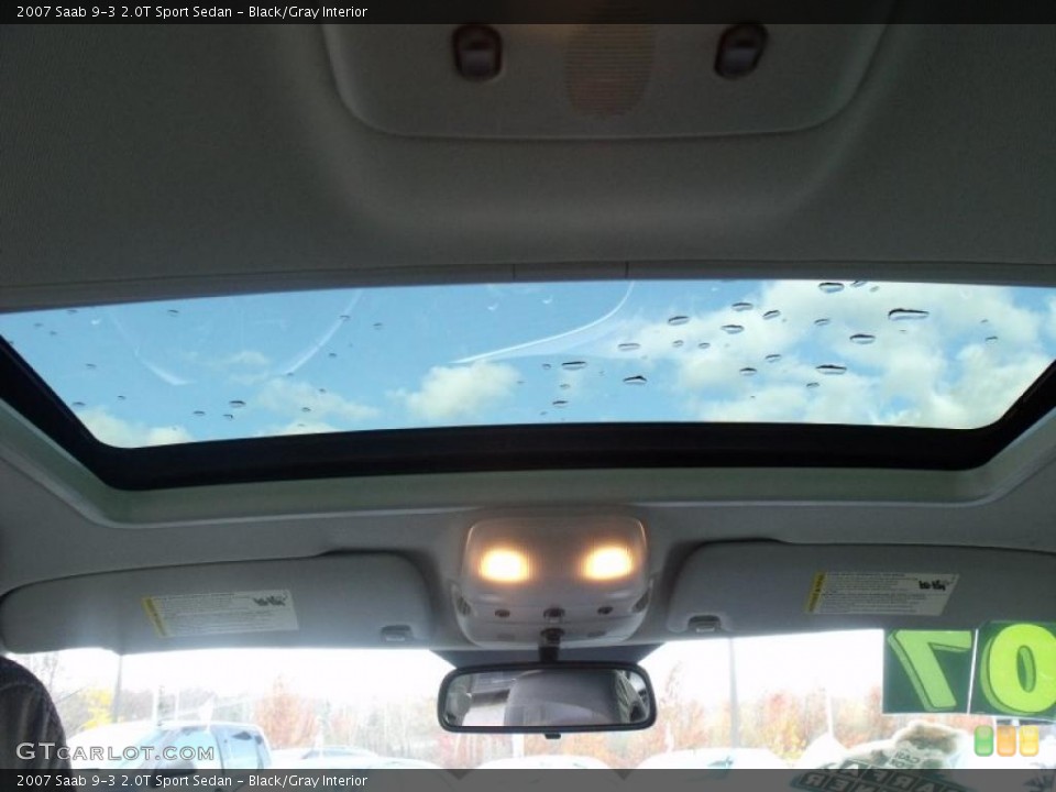 Black/Gray Interior Sunroof for the 2007 Saab 9-3 2.0T Sport Sedan #40084019