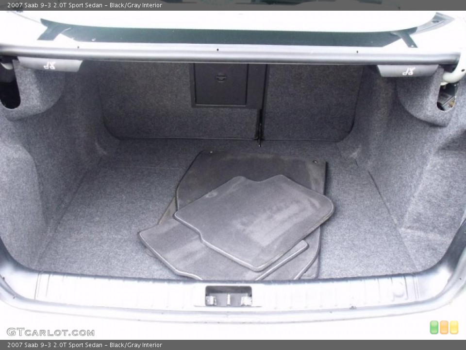 Black/Gray Interior Trunk for the 2007 Saab 9-3 2.0T Sport Sedan #40084107