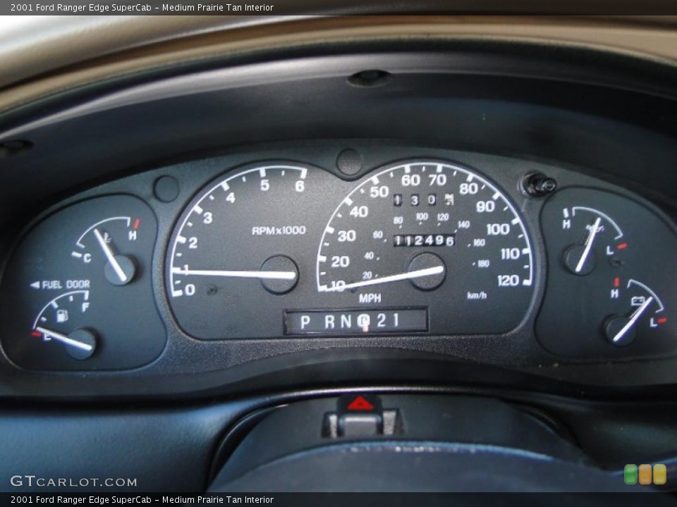 Medium Prairie Tan Interior Gauges for the 2001 Ford Ranger Edge SuperCab #40087059