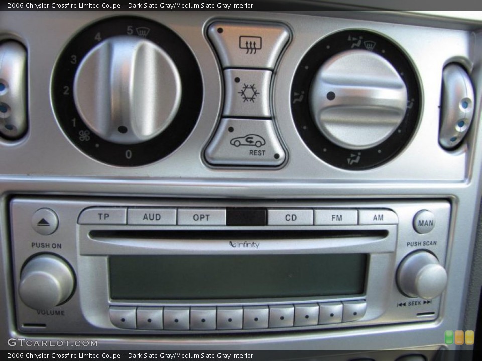 Dark Slate Gray/Medium Slate Gray Interior Controls for the 2006 Chrysler Crossfire Limited Coupe #40089707