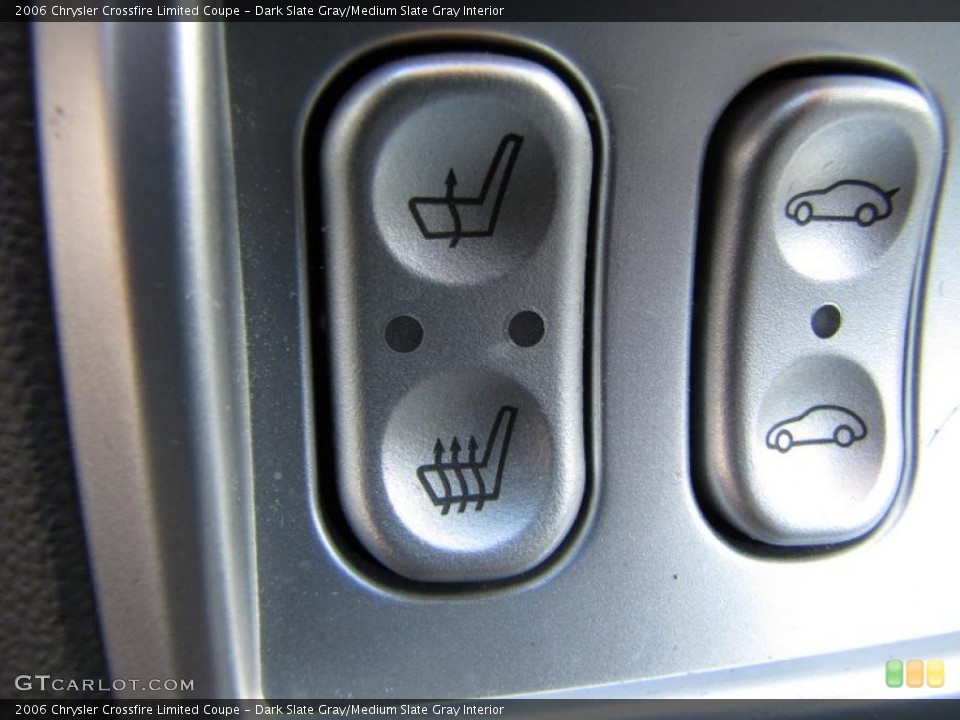 Dark Slate Gray/Medium Slate Gray Interior Controls for the 2006 Chrysler Crossfire Limited Coupe #40089723