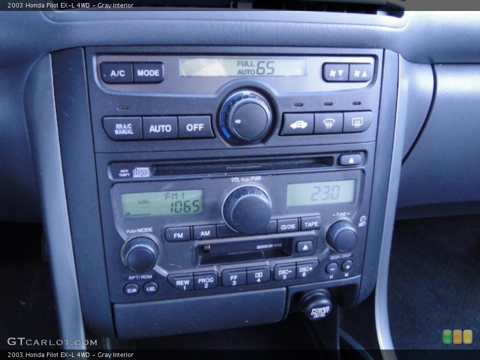 Gray Interior Controls for the 2003 Honda Pilot EX-L 4WD #40089867