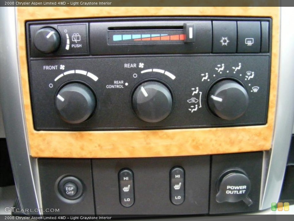 Light Graystone Interior Controls for the 2008 Chrysler Aspen Limited 4WD #40090595
