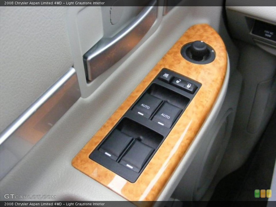 Light Graystone Interior Controls for the 2008 Chrysler Aspen Limited 4WD #40090607
