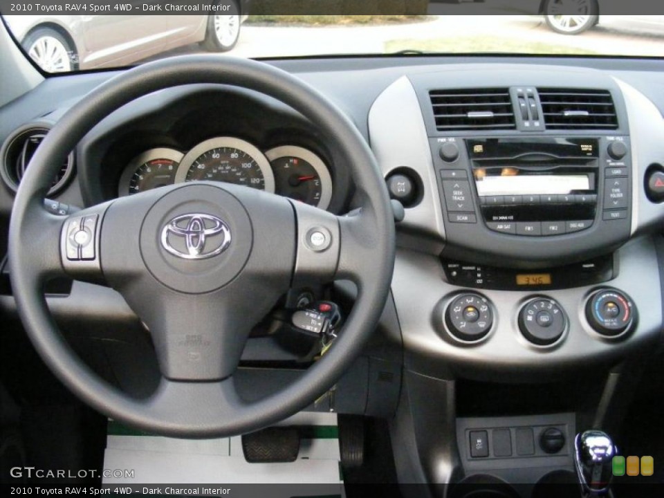 Dark Charcoal Interior Dashboard for the 2010 Toyota RAV4 Sport 4WD #40091491
