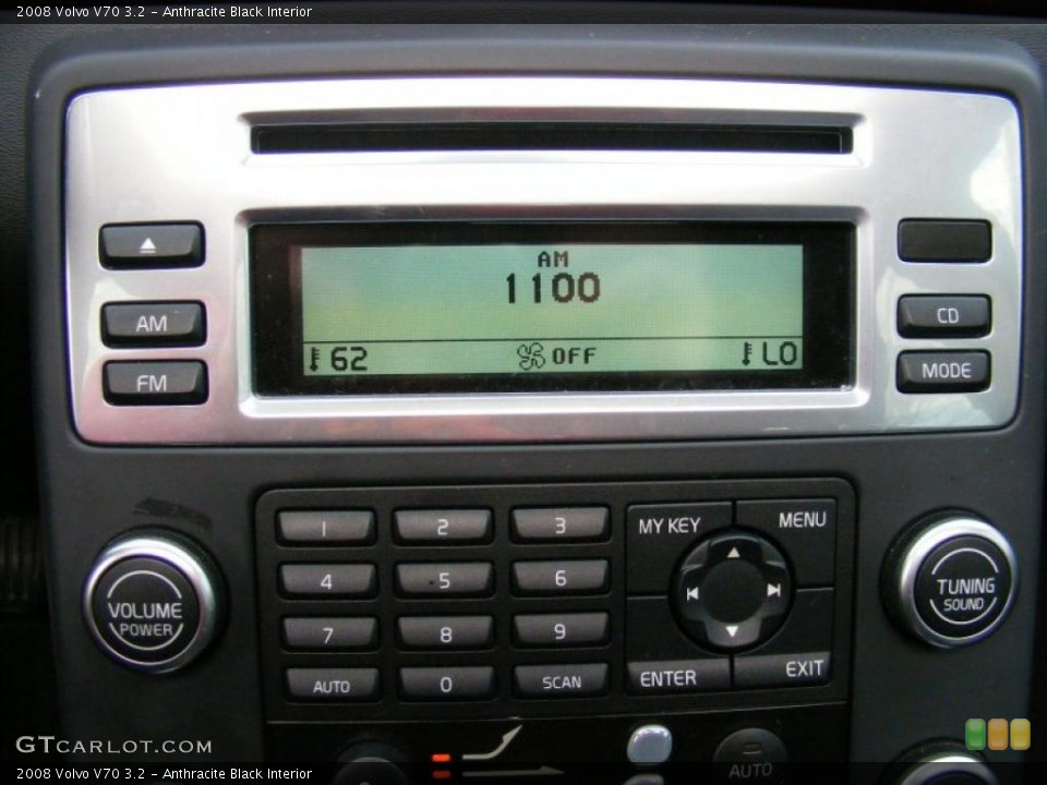 Anthracite Black Interior Controls for the 2008 Volvo V70 3.2 #40092475