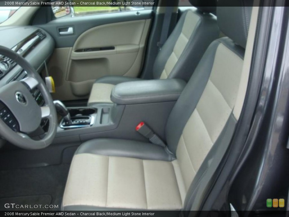 Charcoal Black/Medium Light Stone Interior Photo for the 2008 Mercury Sable Premier AWD Sedan #40093239