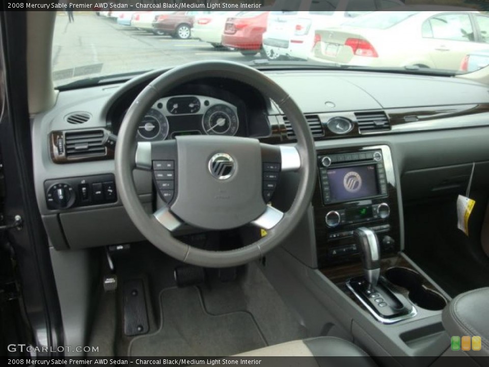 Charcoal Black/Medium Light Stone Interior Dashboard for the 2008 Mercury Sable Premier AWD Sedan #40093271