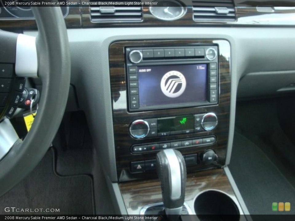 Charcoal Black/Medium Light Stone Interior Controls for the 2008 Mercury Sable Premier AWD Sedan #40093311