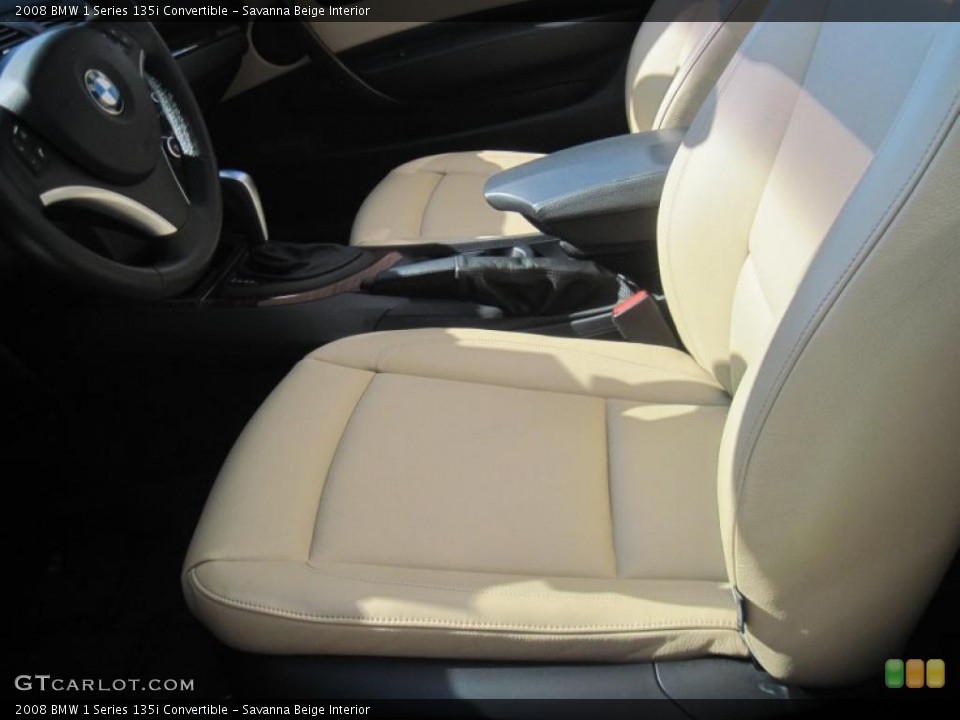 Savanna Beige Interior Photo for the 2008 BMW 1 Series 135i Convertible #40094847