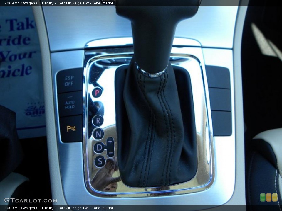 Cornsilk Beige Two-Tone Interior Transmission for the 2009 Volkswagen CC Luxury #40098231