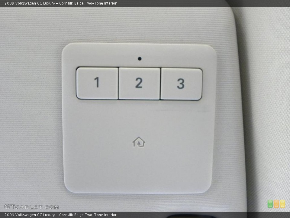 Cornsilk Beige Two-Tone Interior Controls for the 2009 Volkswagen CC Luxury #40098347
