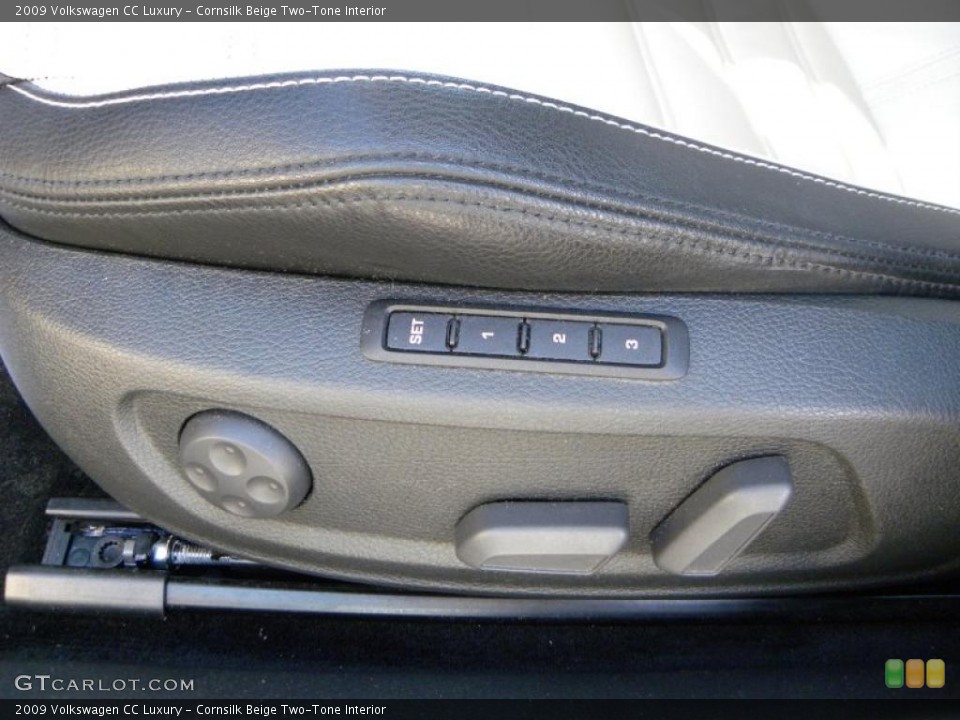 Cornsilk Beige Two-Tone Interior Controls for the 2009 Volkswagen CC Luxury #40098375