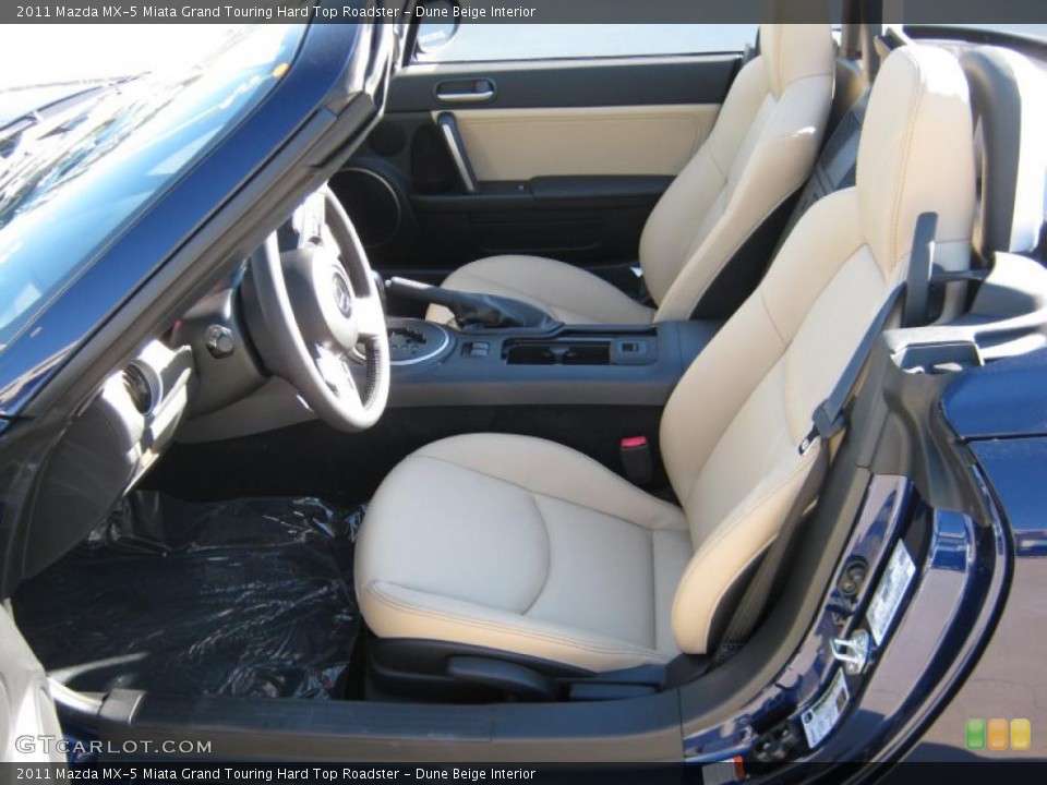 Dune Beige Interior Photo for the 2011 Mazda MX-5 Miata Grand Touring Hard Top Roadster #40100607