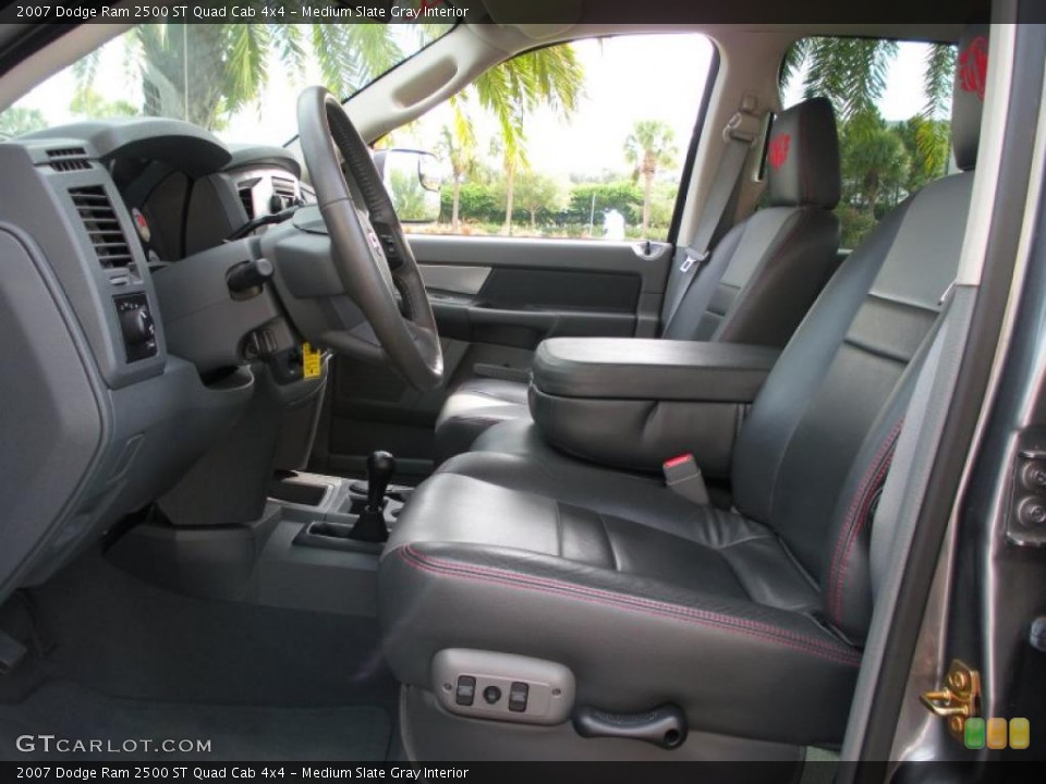 Medium Slate Gray Interior Photo for the 2007 Dodge Ram 2500 ST Quad Cab 4x4 #40101659