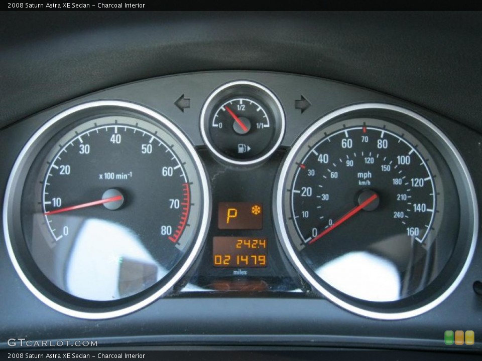 Charcoal Interior Gauges for the 2008 Saturn Astra XE Sedan #40102183