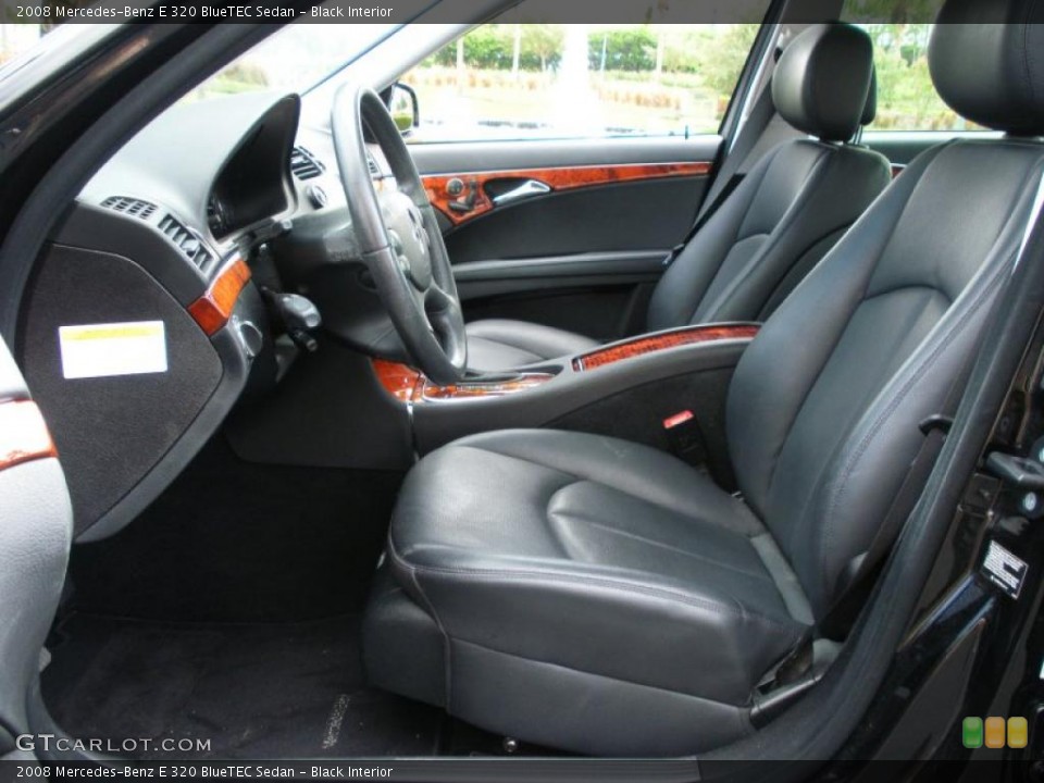 Black Interior Photo for the 2008 Mercedes-Benz E 320 BlueTEC Sedan #40102495