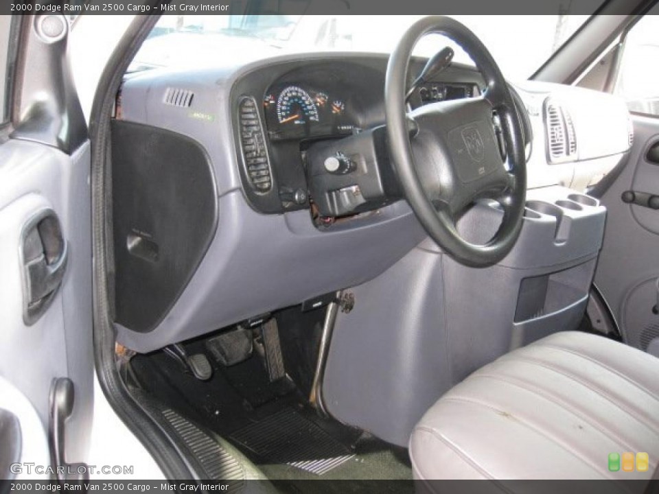 Mist Gray 2000 Dodge Ram Van Interiors