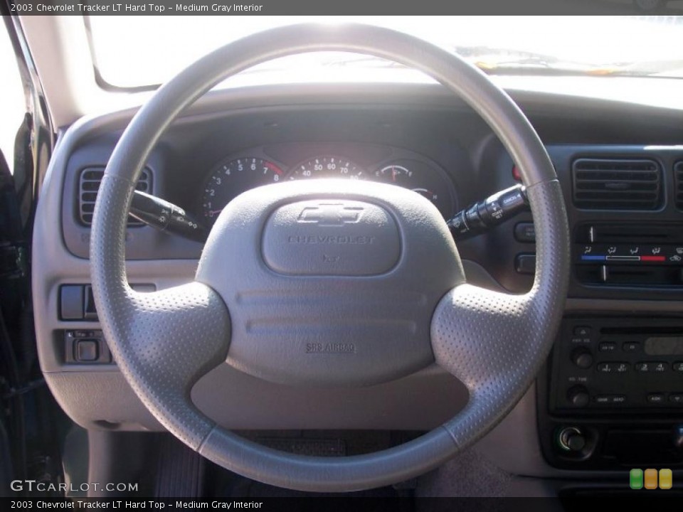 Medium Gray Interior Steering Wheel for the 2003 Chevrolet Tracker LT Hard Top #40105891