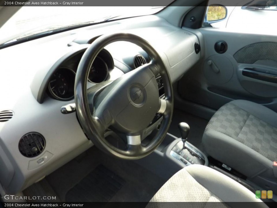 Gray Interior Prime Interior for the 2004 Chevrolet Aveo Hatchback #40107883