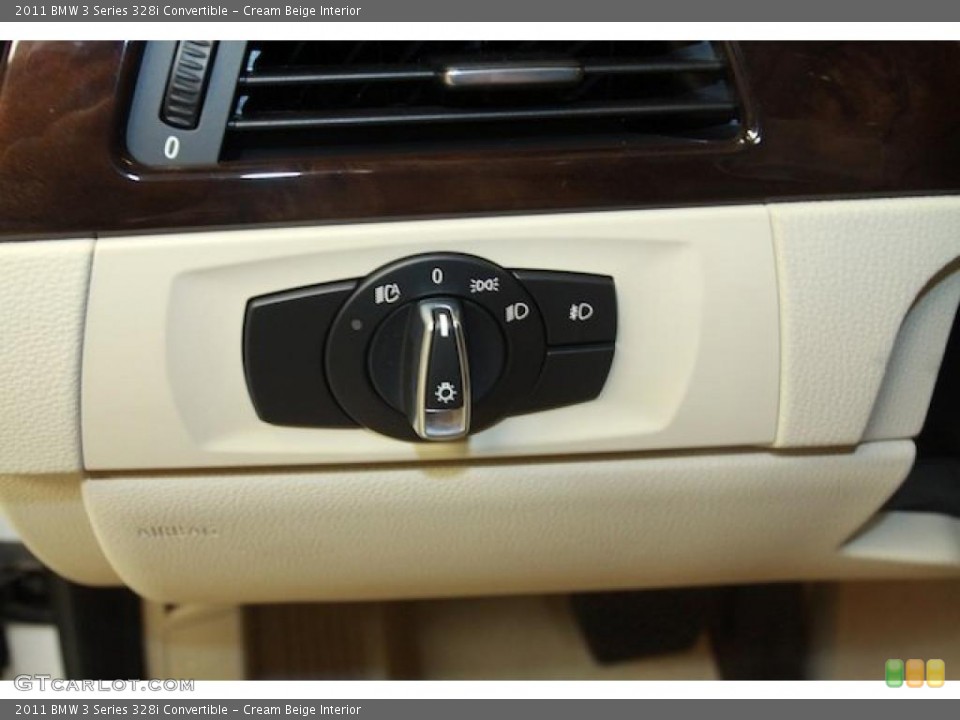 Cream Beige Interior Controls for the 2011 BMW 3 Series 328i Convertible #40108123