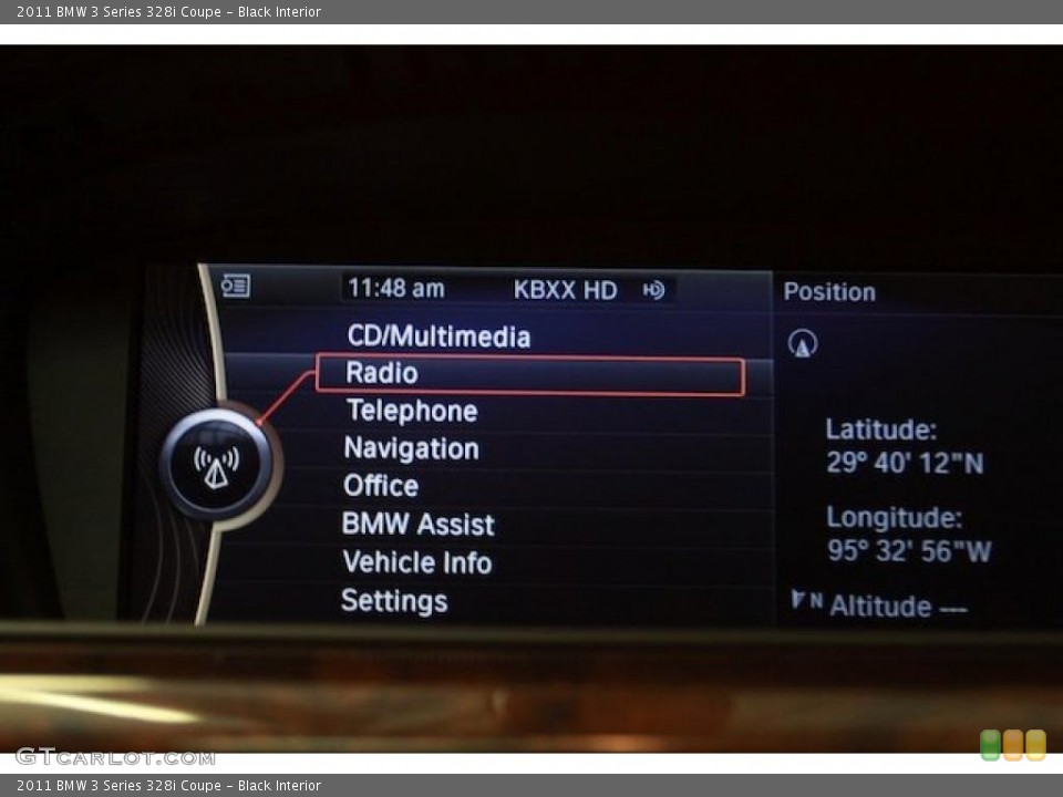 Black Interior Controls for the 2011 BMW 3 Series 328i Coupe #40108931