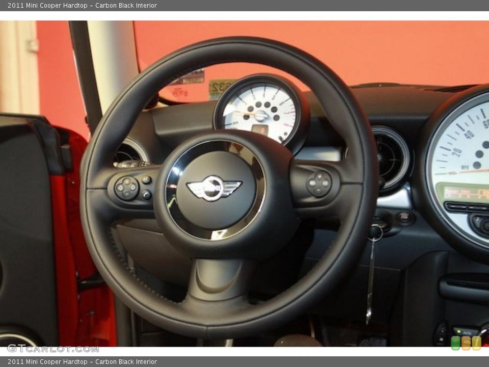 Carbon Black Interior Steering Wheel for the 2011 Mini Cooper Hardtop #40110359