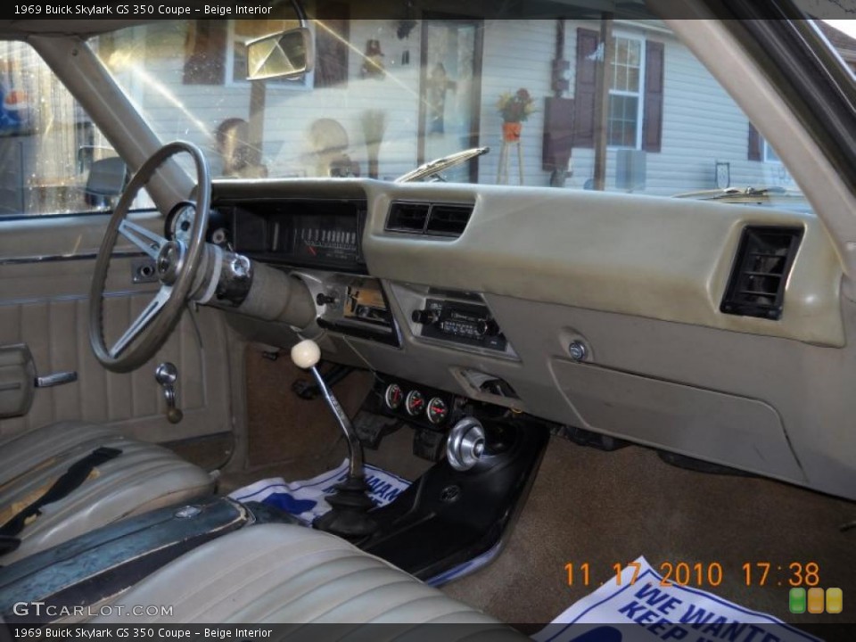 Beige Interior Dashboard for the 1969 Buick Skylark GS 350 Coupe #40111367