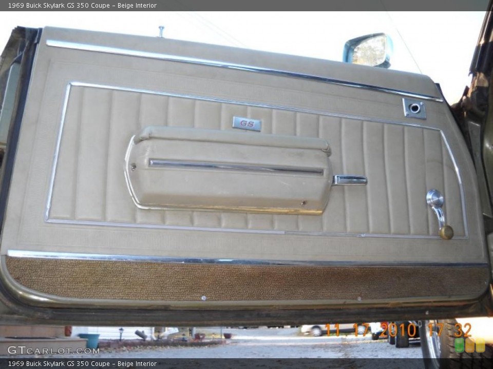 Beige Interior Door Panel for the 1969 Buick Skylark GS 350 Coupe #40111483