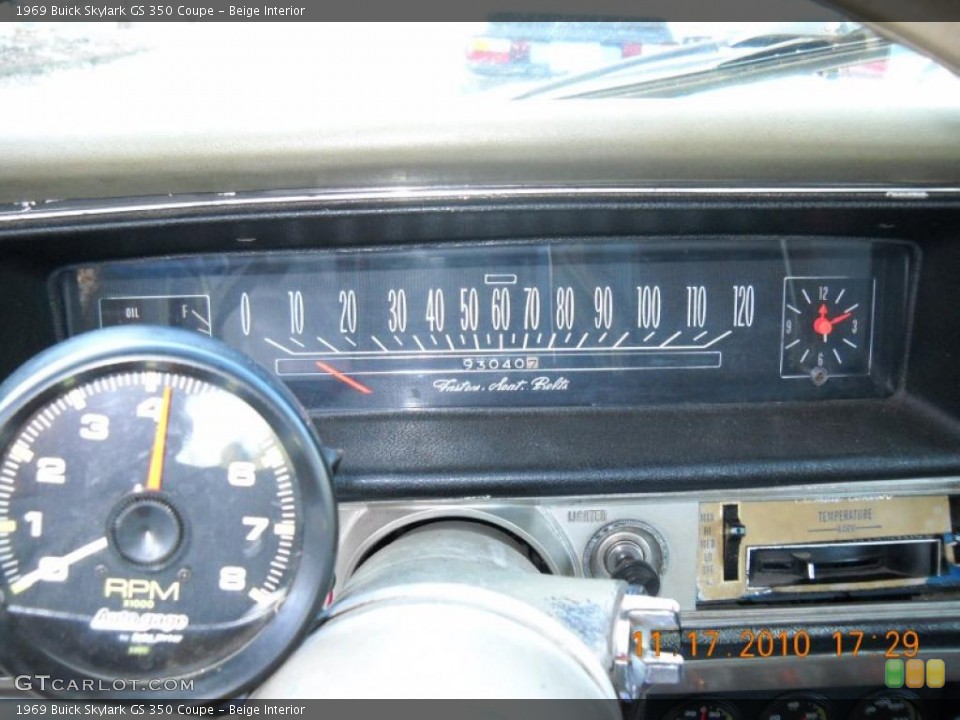 Beige Interior Gauges for the 1969 Buick Skylark GS 350 Coupe #40111639