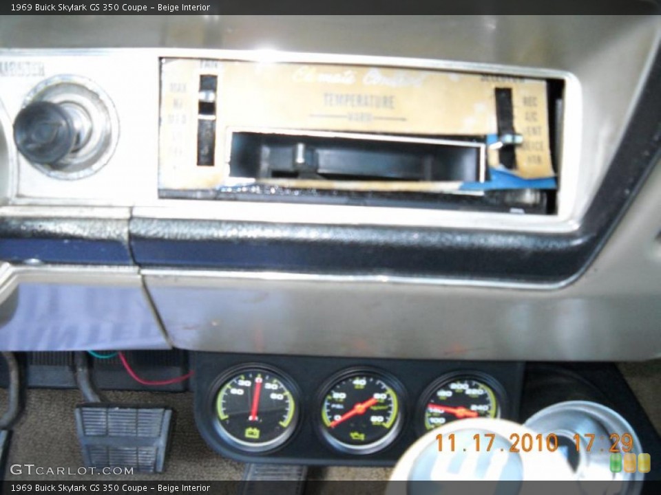 Beige Interior Controls for the 1969 Buick Skylark GS 350 Coupe #40111655