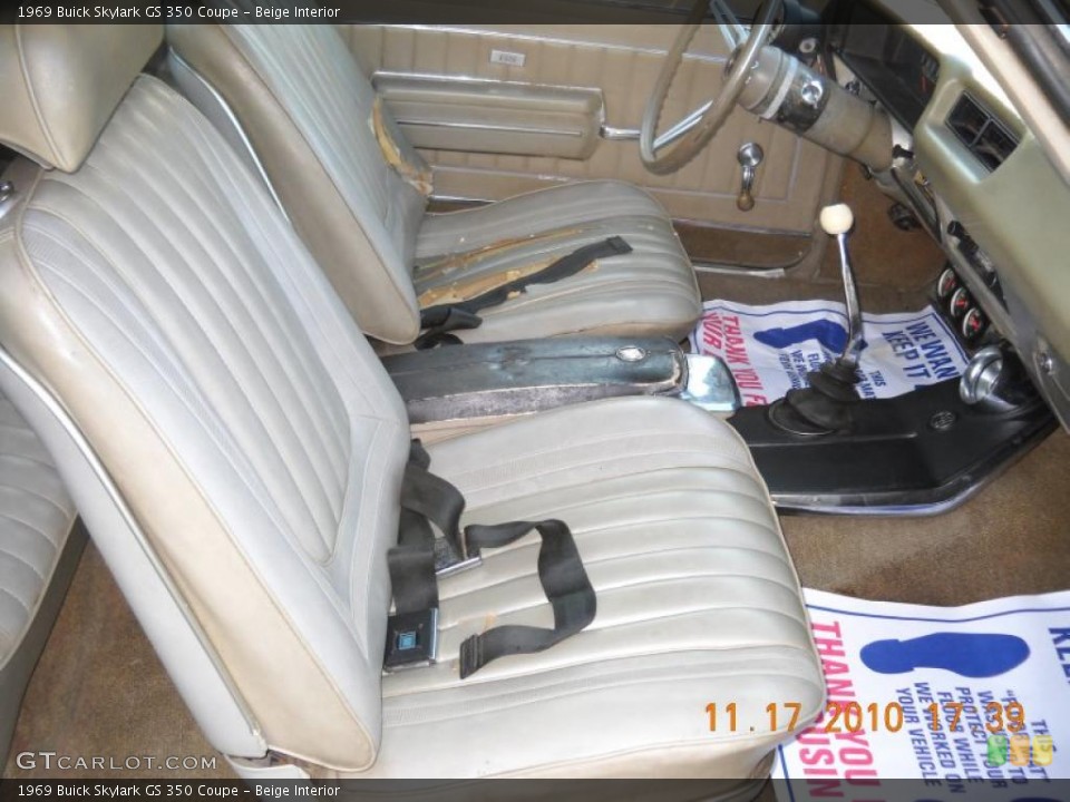 Beige Interior Photo for the 1969 Buick Skylark GS 350 Coupe #40111723