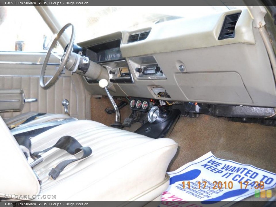 Beige Interior Photo for the 1969 Buick Skylark GS 350 Coupe #40111739