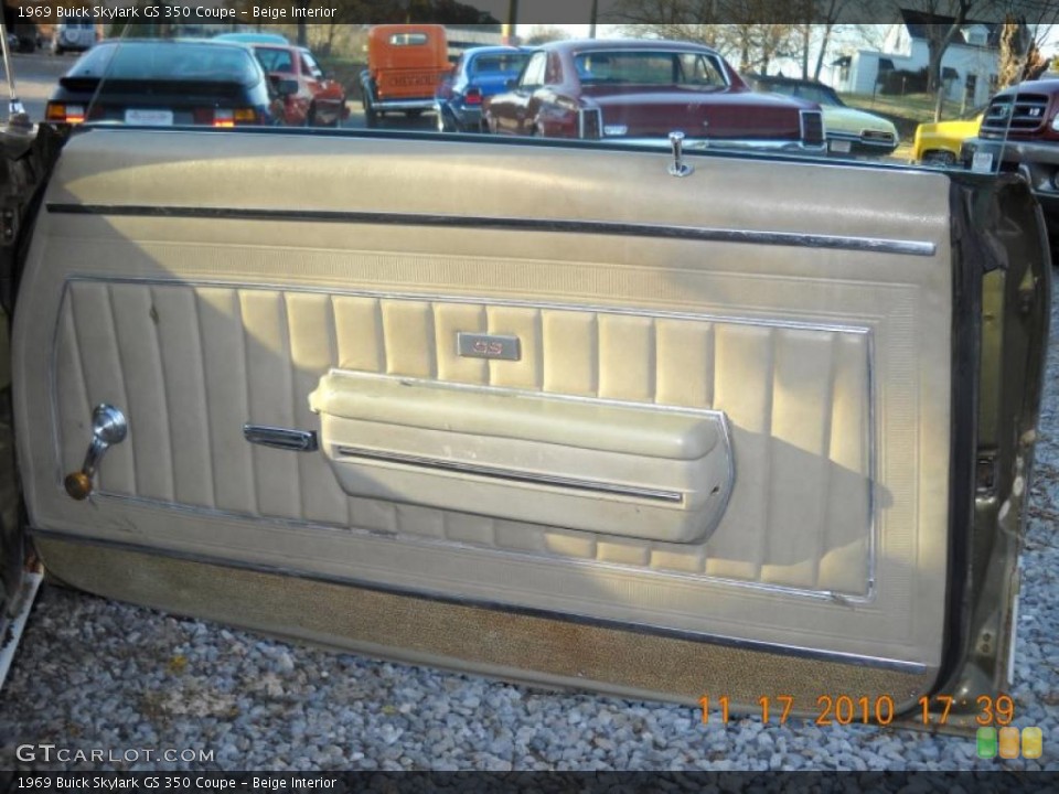 Beige Interior Door Panel for the 1969 Buick Skylark GS 350 Coupe #40111835