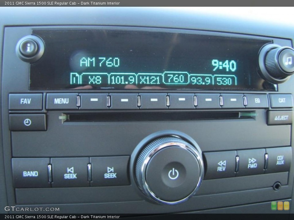 Dark Titanium Interior Controls for the 2011 GMC Sierra 1500 SLE Regular Cab #40114363