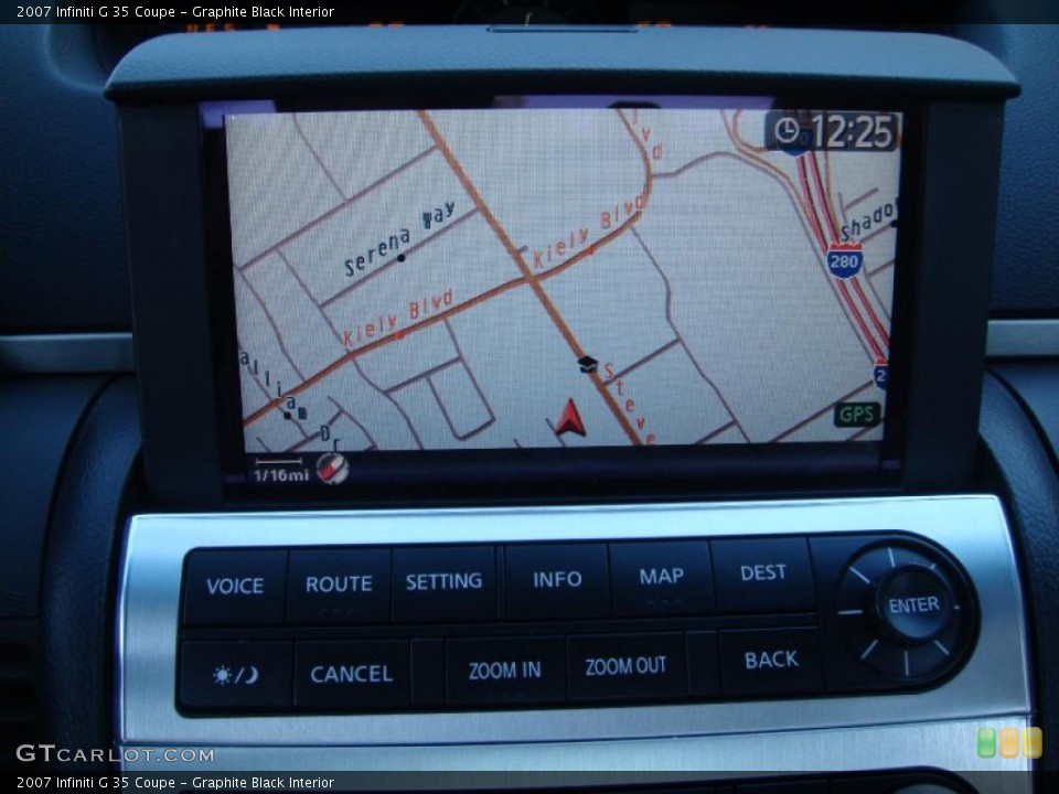 Graphite Black Interior Navigation for the 2007 Infiniti G 35 Coupe #40114915
