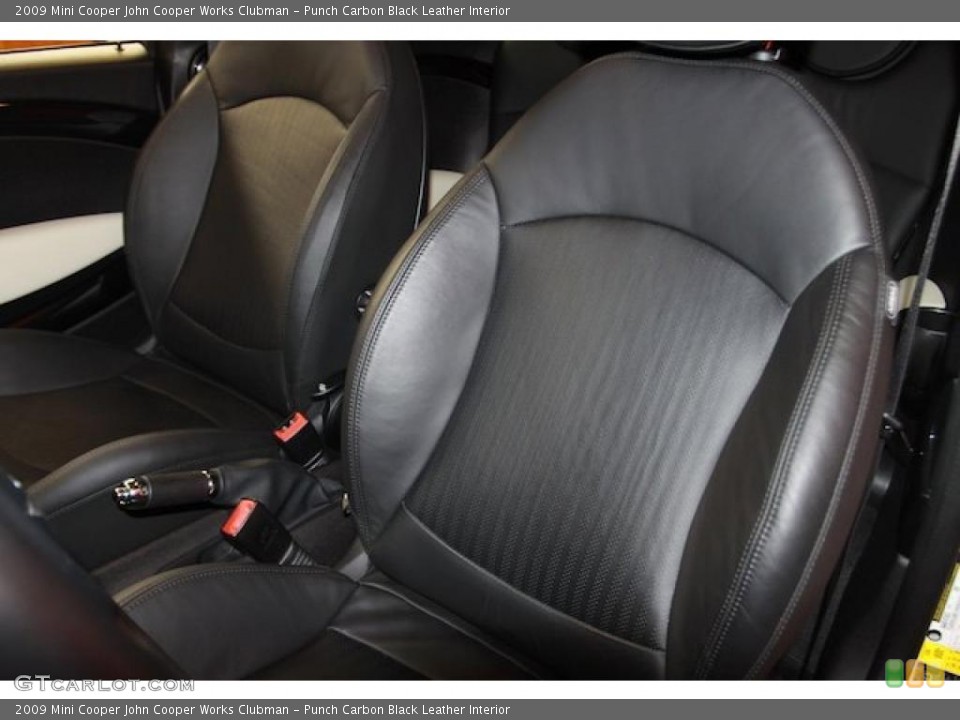 Punch Carbon Black Leather Interior Photo for the 2009 Mini Cooper John Cooper Works Clubman #40118087