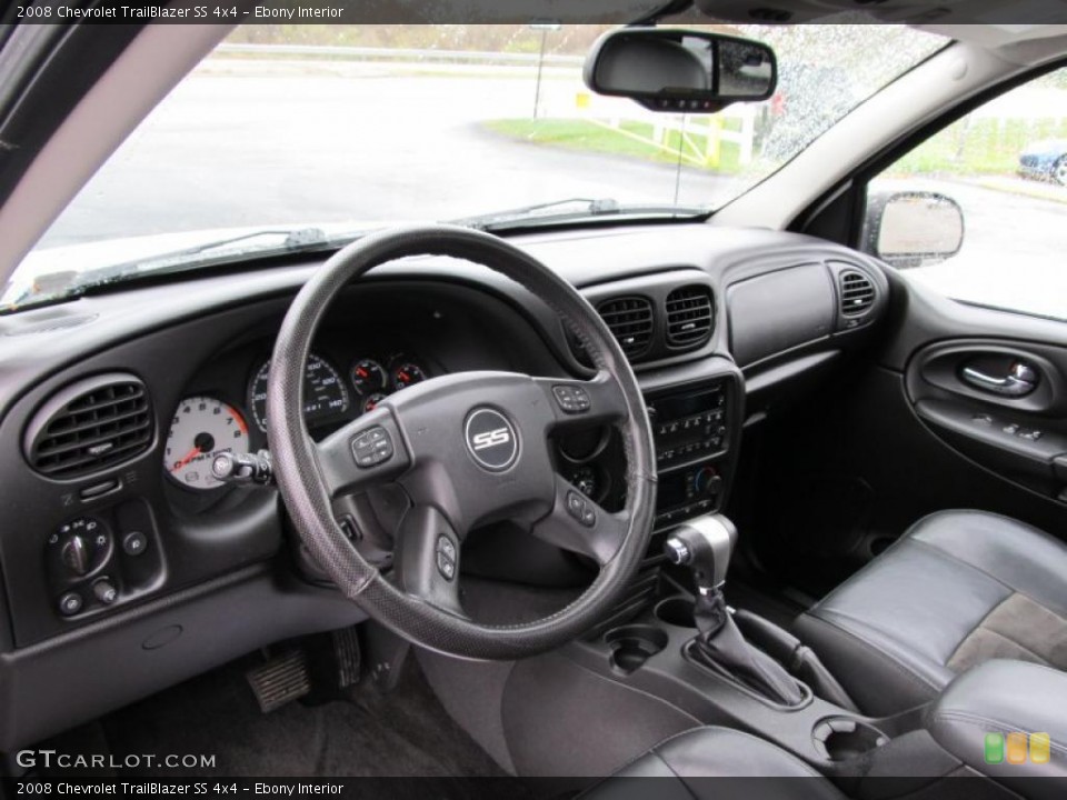 Ebony Interior Prime Interior for the 2008 Chevrolet TrailBlazer SS 4x4 #40120259