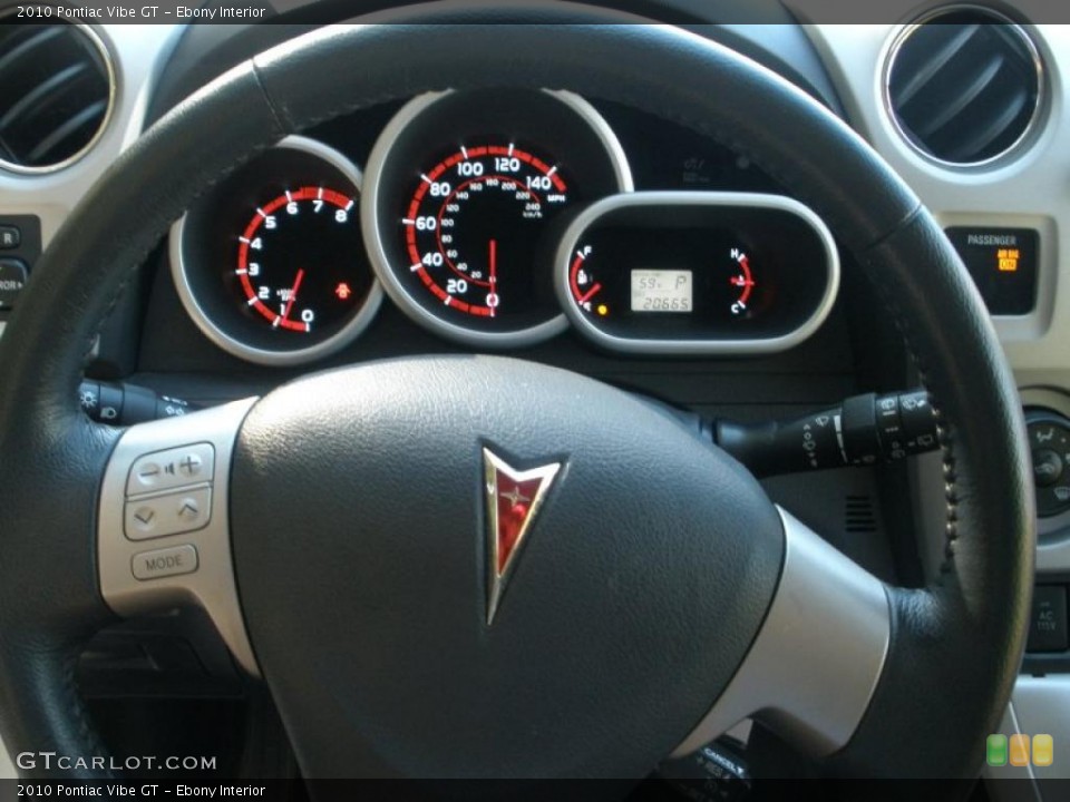 Ebony Interior Steering Wheel for the 2010 Pontiac Vibe GT #40121495