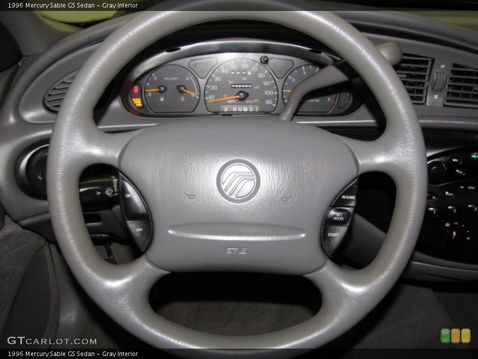 Gray Interior Steering Wheel for the 1996 Mercury Sable GS Sedan #40123067
