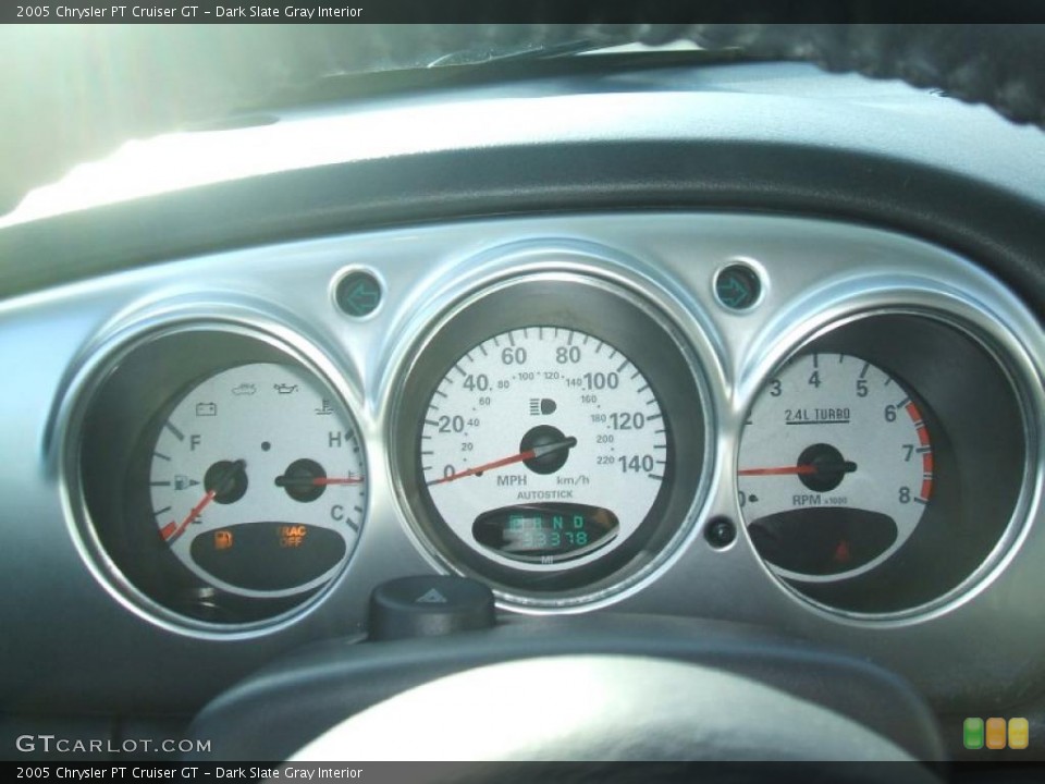 Dark Slate Gray Interior Gauges for the 2005 Chrysler PT Cruiser GT #40127804