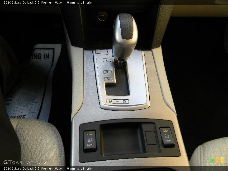 Warm Ivory Interior Transmission for the 2010 Subaru Outback 2.5i Premium Wagon #40129732