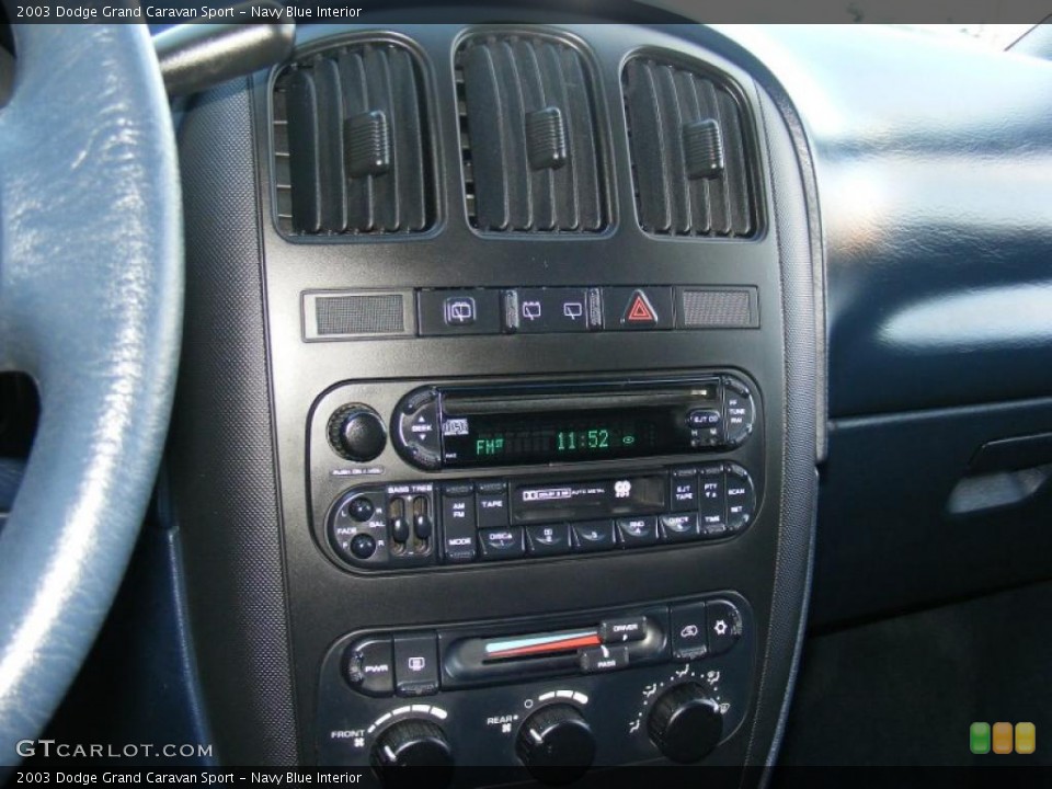 Navy Blue Interior Controls for the 2003 Dodge Grand Caravan Sport #40135265